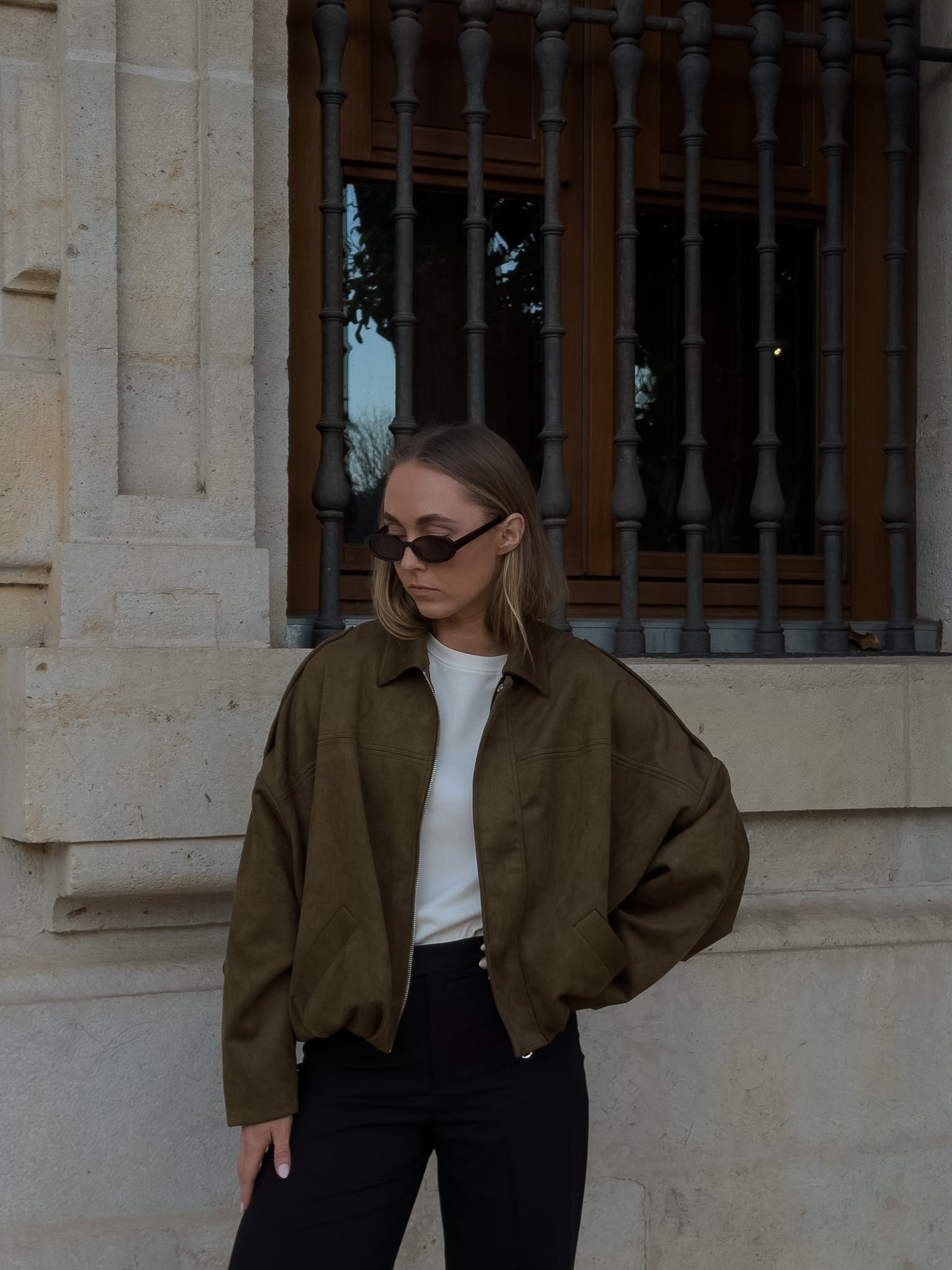 VMHAZEL Bomber - Military Olive